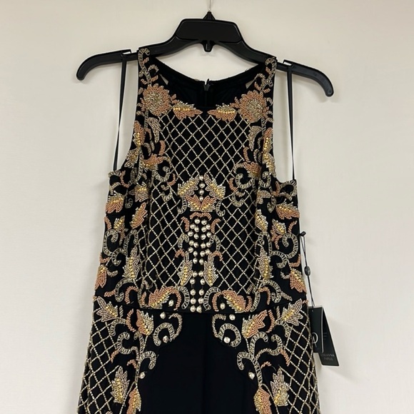 Adrianna Papell beaded sleeveless mermaid long dress - Picture 7 of 10